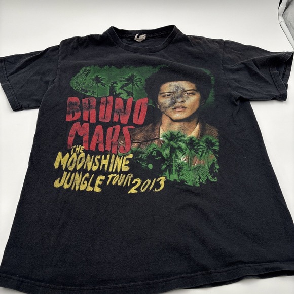 Delta Other - Bruno Mars The Moonshine Jungle Tour 2013 T-shirt Mens Size Medium Black